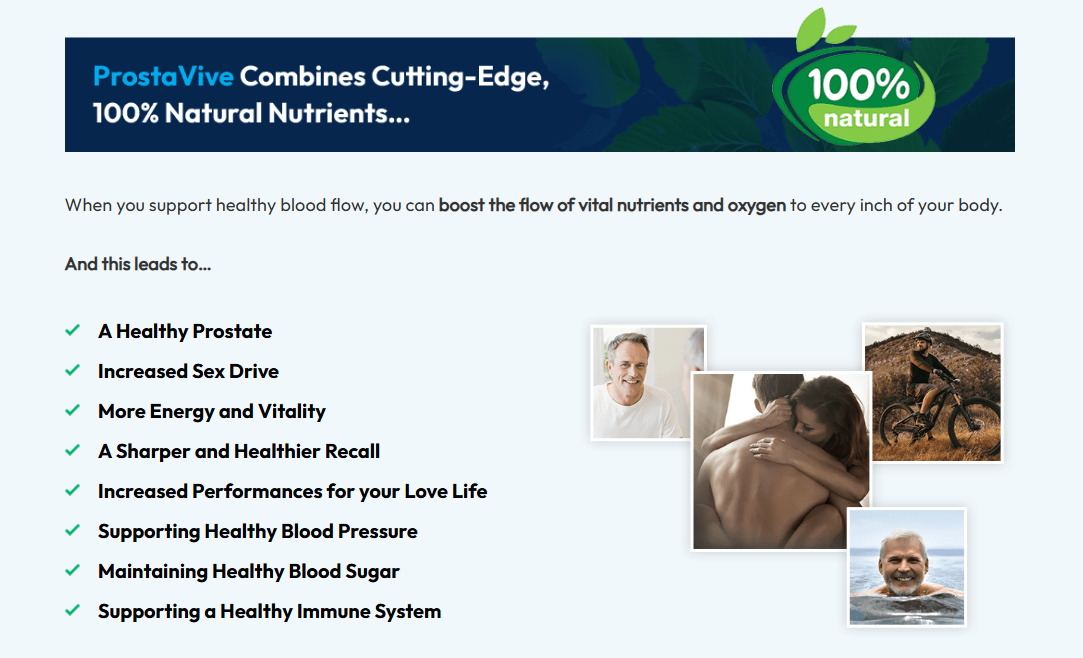 Prostate Wellness & Lifestyle Healthy lifestyle and prostate wellness with Prostavive